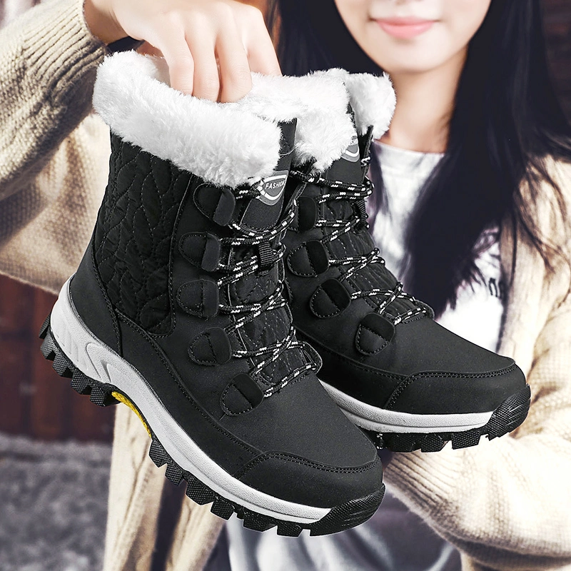 New Trend Warm Anti Slip Water Proof Upper Winter Women Snow Boots