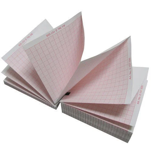 Material cirúrgico descartável de alta qualidade com granulação rolo 12 canais ECG ECG Graph Paper (papel Gráfico ECG ECG ECG