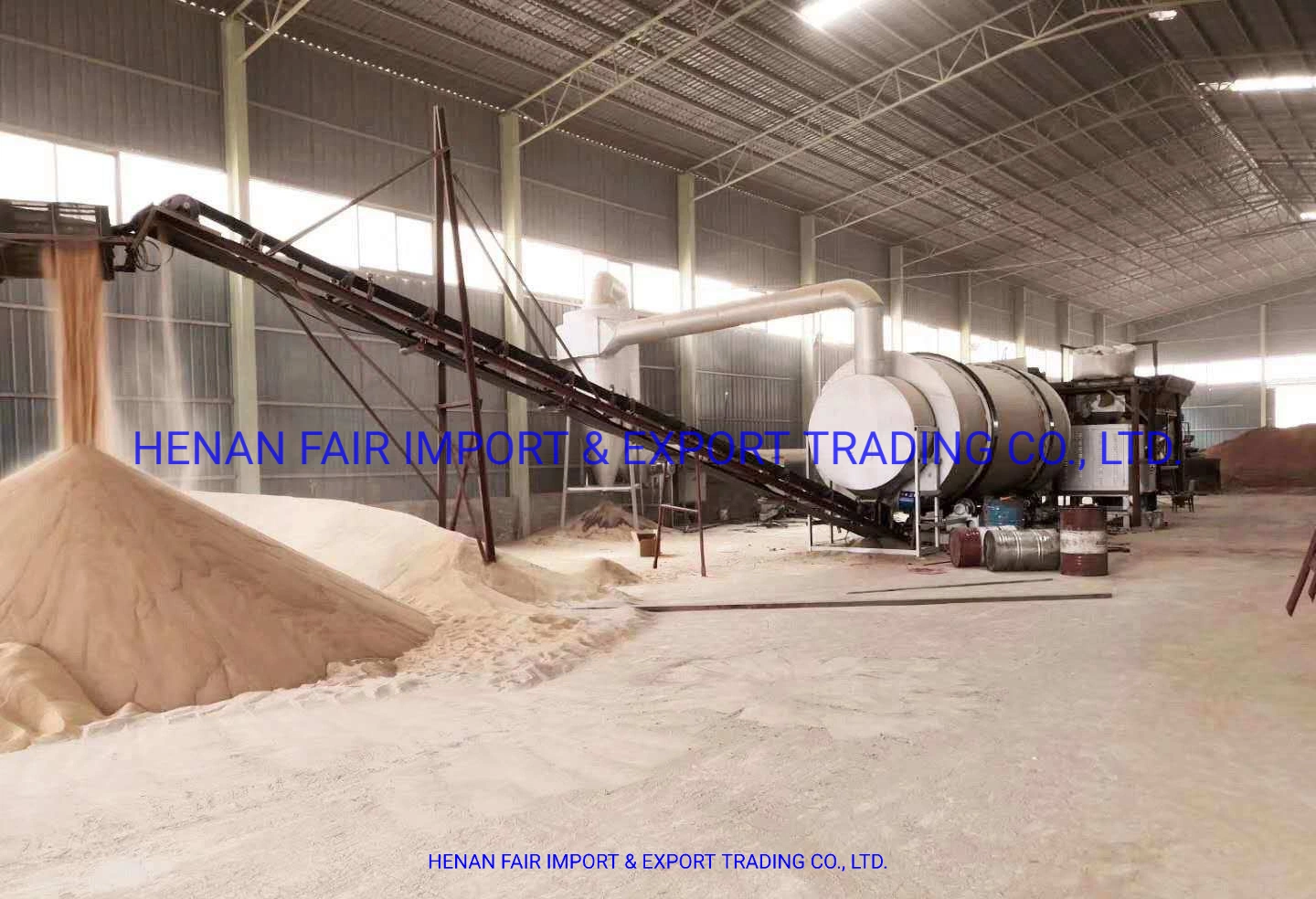 5-50ton/H Industrial Silica Sand Brown Coal 3 Drum Dryer with Coal, Electric, Gas for Cement Mortar