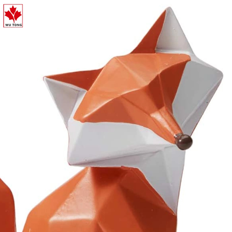 Benutzerdefinierte Einfache Home Dekoration Kunstharz Crafts Fox Figur