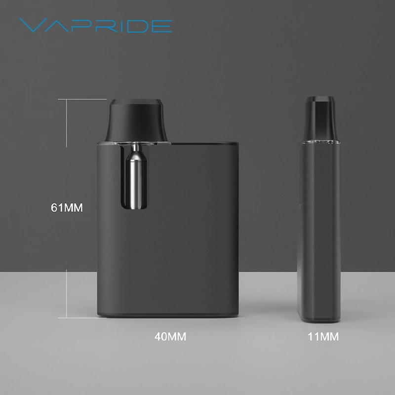 Botón de venta al por mayor de la función de precalentamiento de Vape cuadro pluma desechable con 1/2/3ml