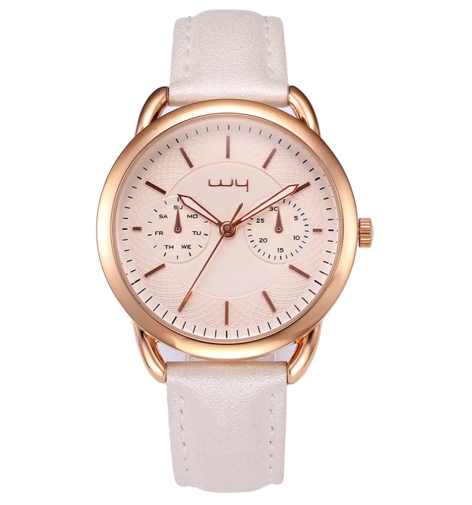 Simple Fashion Women Men Quartz Analog Chronograph Unisex Watch Wy-097