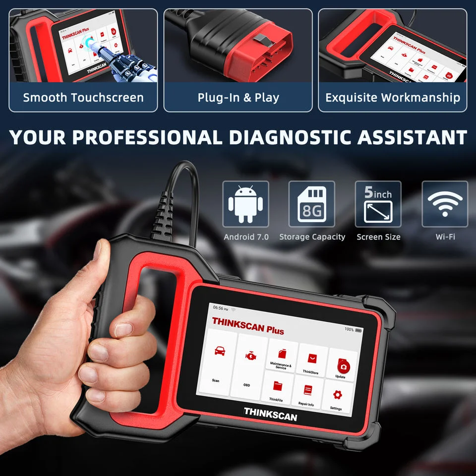 Hot Selling Thinkcar Thinkscan Plus S7 OBD2 Car Diagnostic Tool for Auto ABS Sas Oil DPF Epb Reset 7 Systems Automotive Scanner