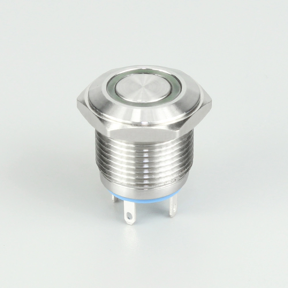 16mm 4pin Momentary Stainless Steel LED Metal Push Button Switch