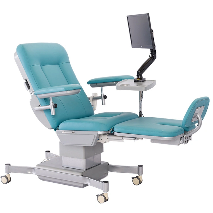 Cheap Hospital Furniture Adjustable Medical Blood Collection Donation Electric Patient Dialysis Chair (UL-22MD70)