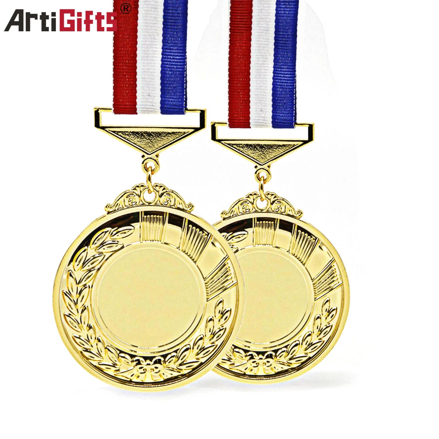 A mais popular Medalha de Troféu de Metal Sport com Loja de Recordações personalizada Fita