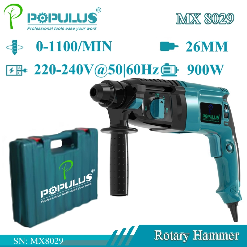 Populus Neue Ankunft Industrielle Qualität Drehhammer Power Tools 900W Elektrischer Hammer für den nigerianischen Markt