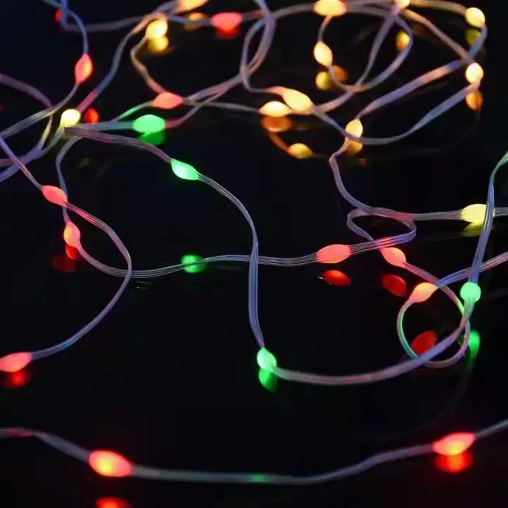 Guirlandes lumineuses de Noël étanches de 32,8 pieds avec prise USB 5V, télécommande Bluetooth Smart APP, contrôle à distance de 10 mètres, couleur de rêve RVBIC.