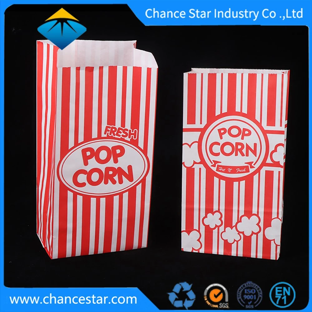 Custom Logo Printing Popcorn Packaging Paper Food Bags