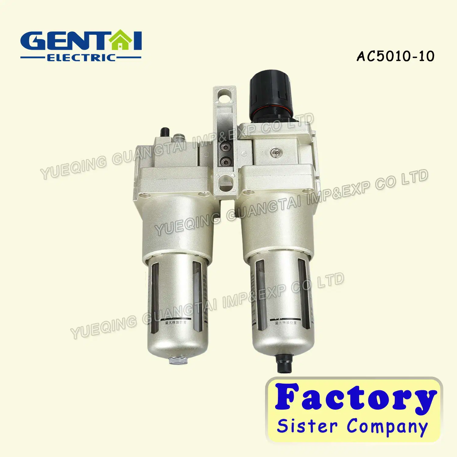 AC5010-06 Pnecumatic Two Units Frl Combination Air Filter Regulator & Lubricator
