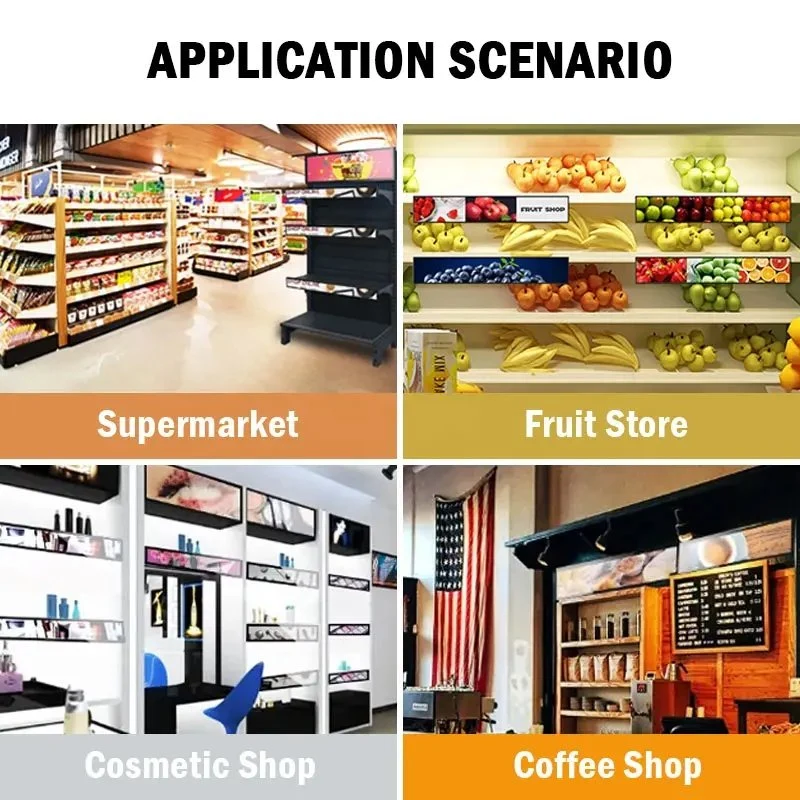 Creativity Customized Shop Shelf LED Display for Retail or Supermarket