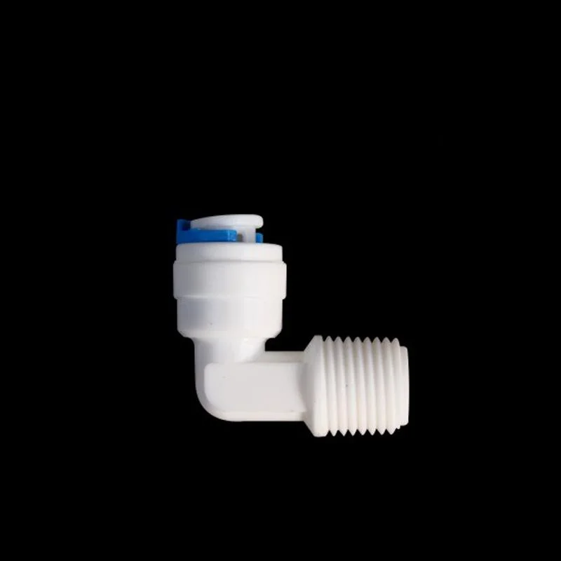 1/4 *3/8 Free Card Quick Reducer Elbow Union White Plastic Elbow Quick Fitting RO Water Filter Spare Parts