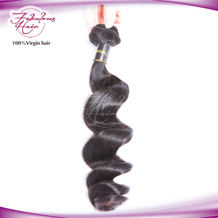 100% Malaysian Loose Wave Virgin Hair Weaving Weft