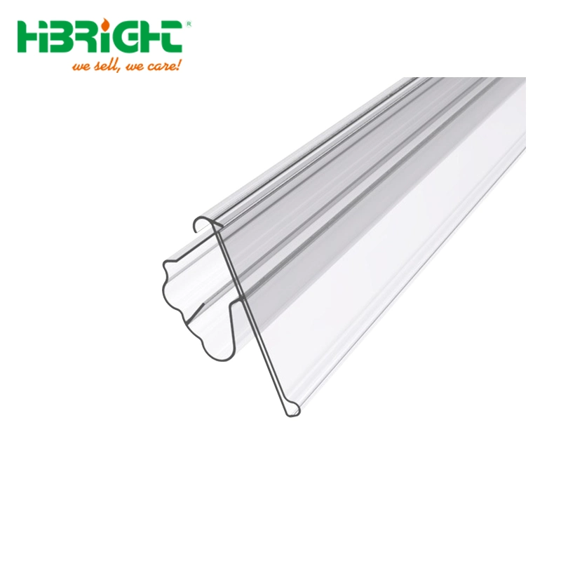 Colorful Supermarket PVC Plastic Holder Price Tag for Shelves