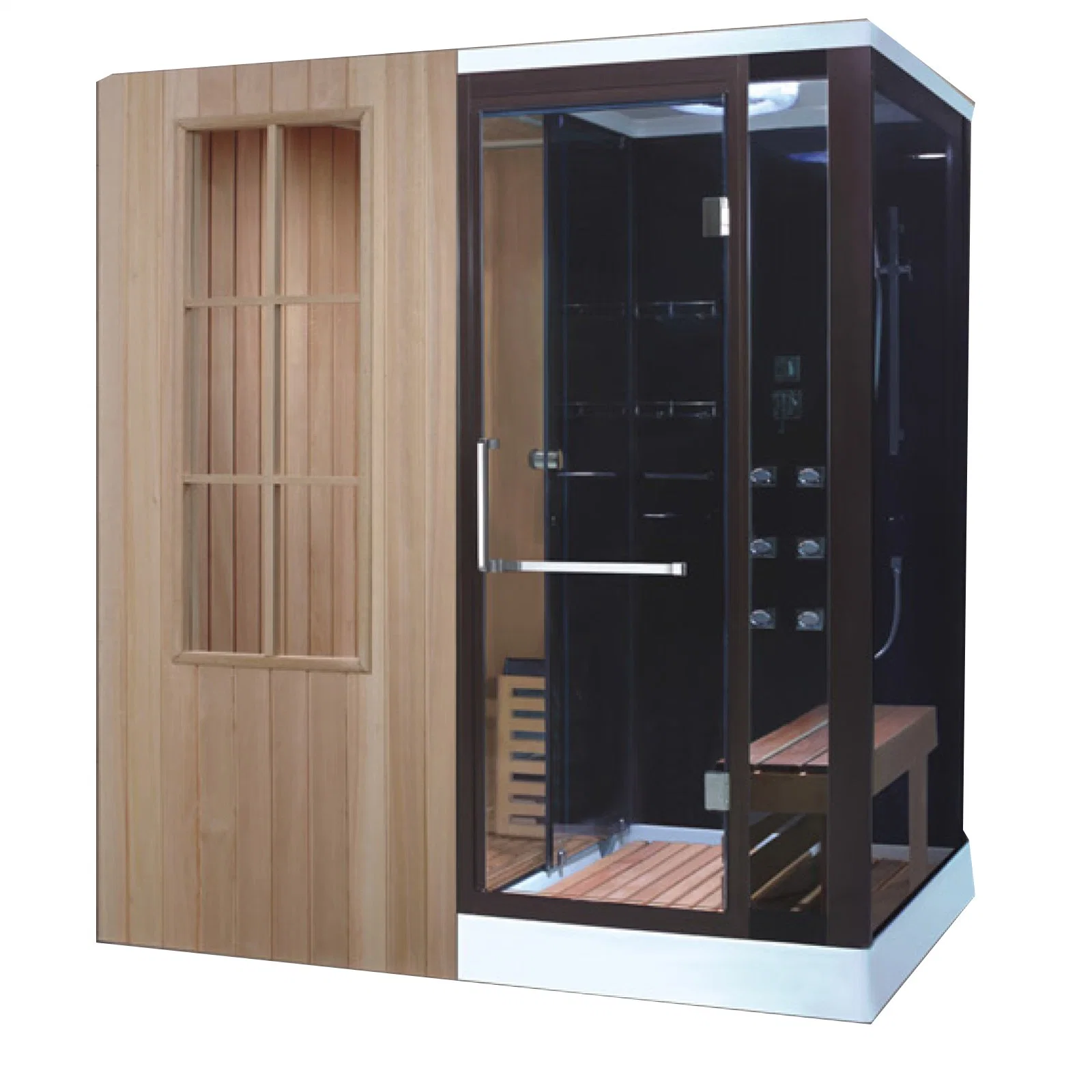 Fashion Foshan Diamond SPA Shower Cabin Dual Cheap Sauna and Steam Combined Room