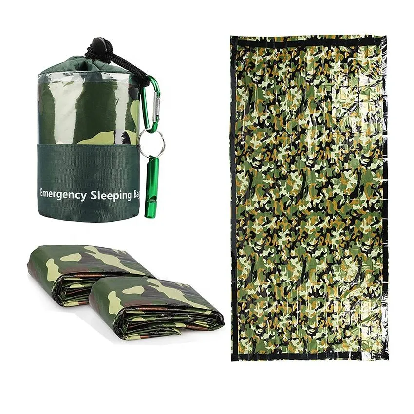 Sac de couchage d'urgence en mylar Mylar Bivy Sacks Survival Mylar Thermal Sac de couchage d'urgence Bivvy