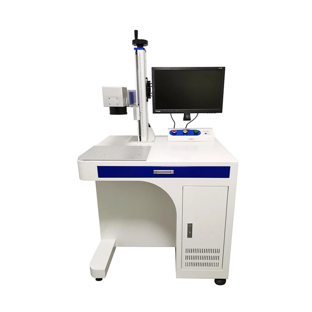 Desktop 355nm Glasflaschendruck Huaray Sg7210 Flying Automation 3D Auto Focus geschlossene 10W 5W UV Laser Marking Maschine