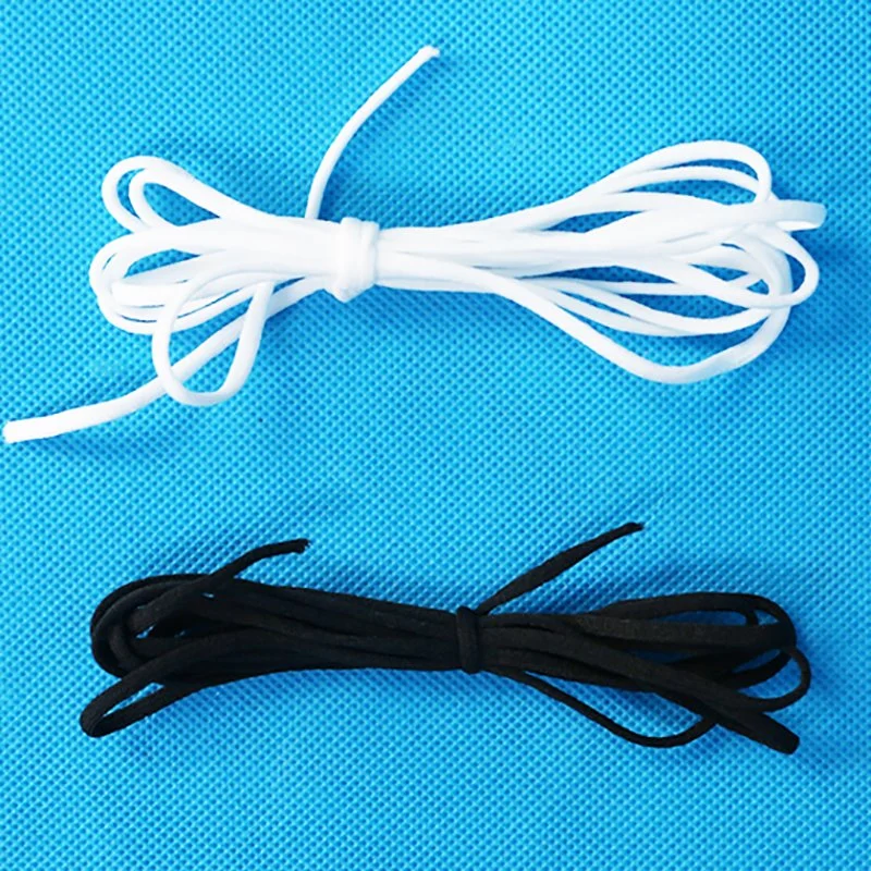 Wholesale/Supplier Elastic Round White 3mm Face Mask Ear Rope