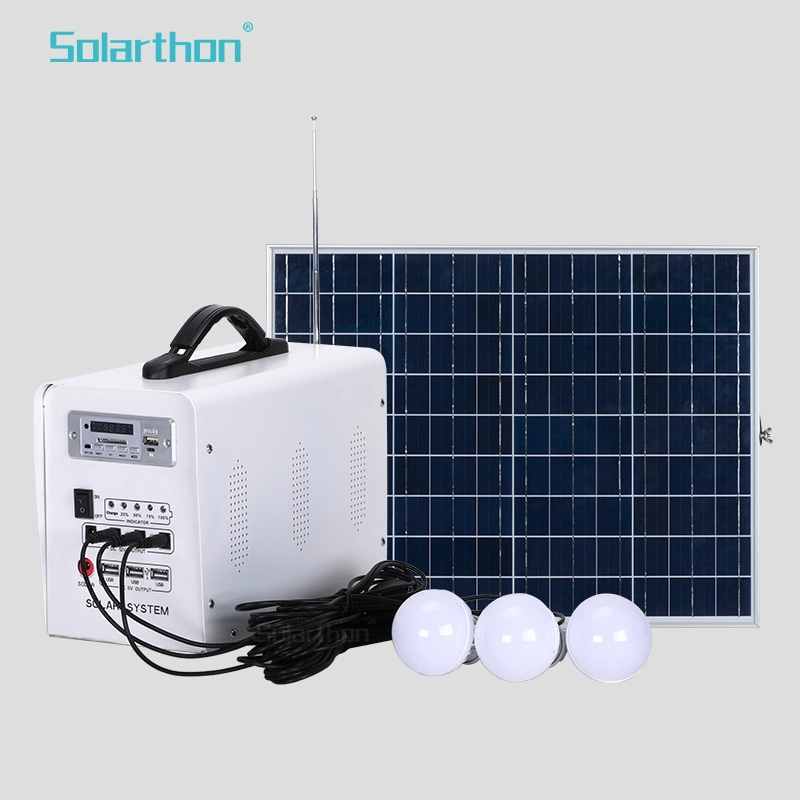 Multifunctional Energy Storage Mobile Power Supply Outdoor Power Supply Charging LED Light Solar Power Bank System