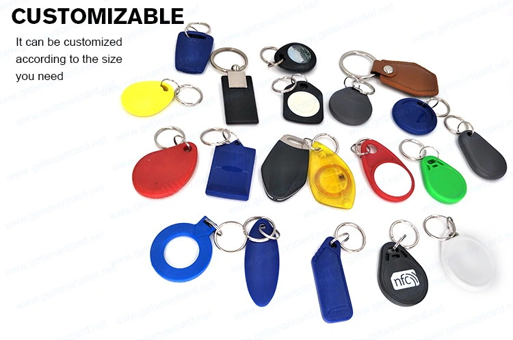 125kHz ID ABS Key Fob RFID Tag Key Ring Key with Laser Uid Number