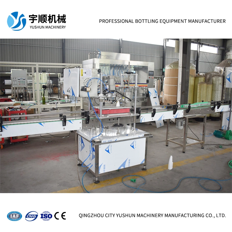 Linear Type Fully Automatic Plastic Jar Capping Sealing Machine with Cap Feeder