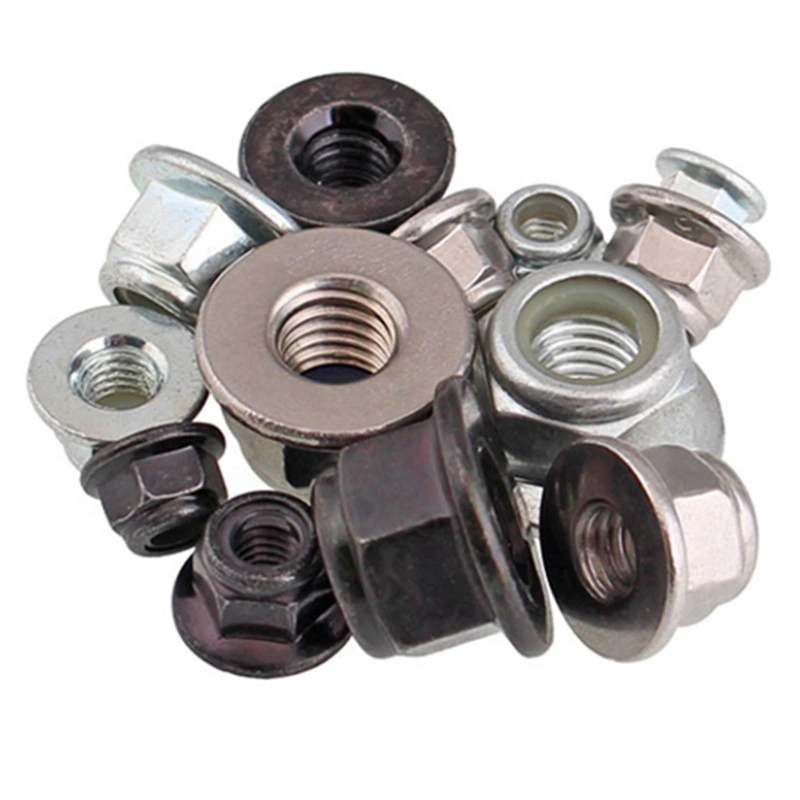 Carbon Steel Nylon Insert Hex Flange Lock Nuts