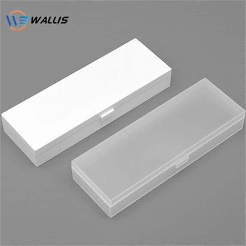 Kundengebundene Schreibwaren Stift Box Solid Color transparent PP PVC PS. PET PETG-Kunststoffstiftgehäuse