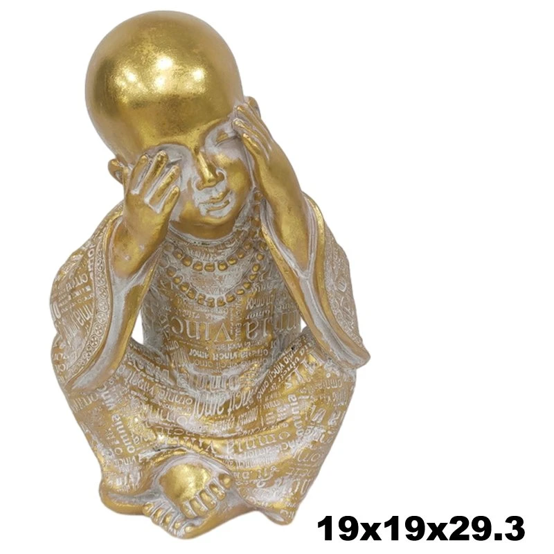 Pequeños monjes de resina no escuchar/Ver/hablar/hacer Estatua bebé Buda decoración Regalo