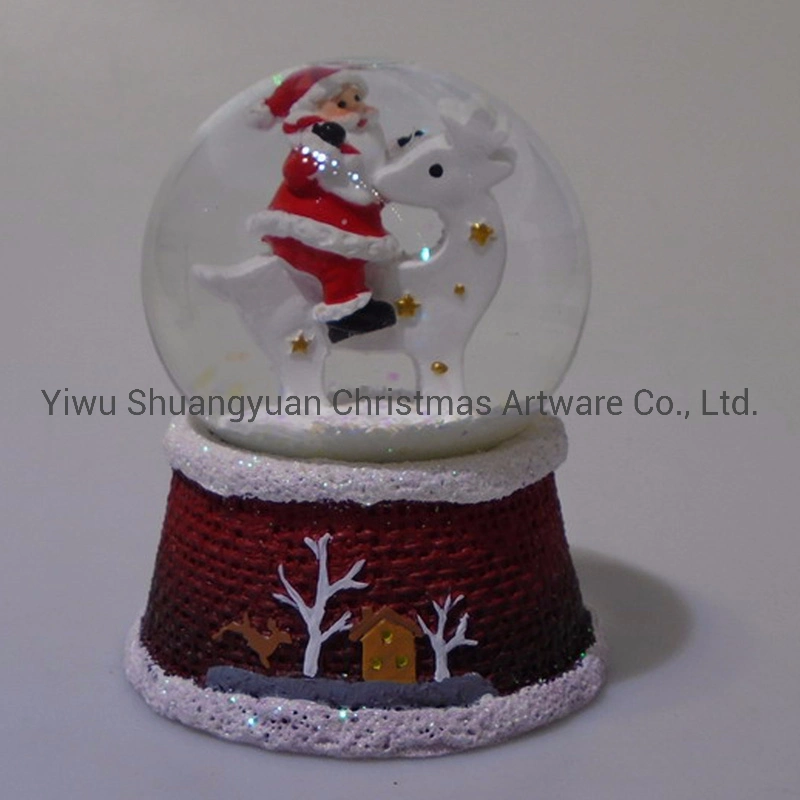 Kundenspezifisches Harz-Geschenk-Weihnachten Snowglobe