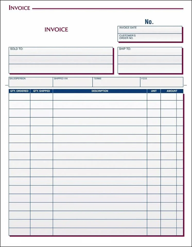 Office Wood Pulp Copy 2 Ply 3 Ply 4 Ply Computer Triplicate Printing Invoice Continuous NCR Carbonless Paper for Copy/Inkjet/Laser Printers