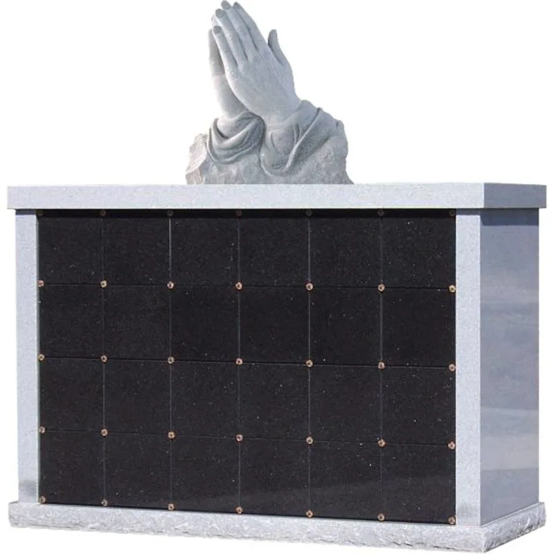 Granite Columbarium with Maria Hold Jesue Statue