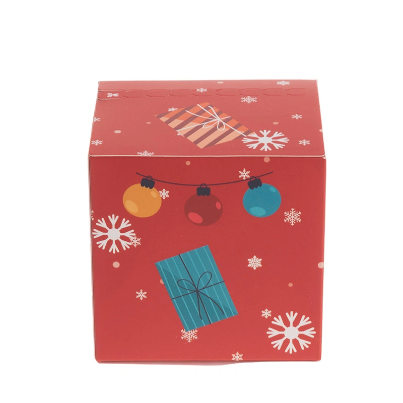 Custom Stock Paper White Card Advent Calendar Lucky Gift Box for Halloween Christmas Festival Birthday Party