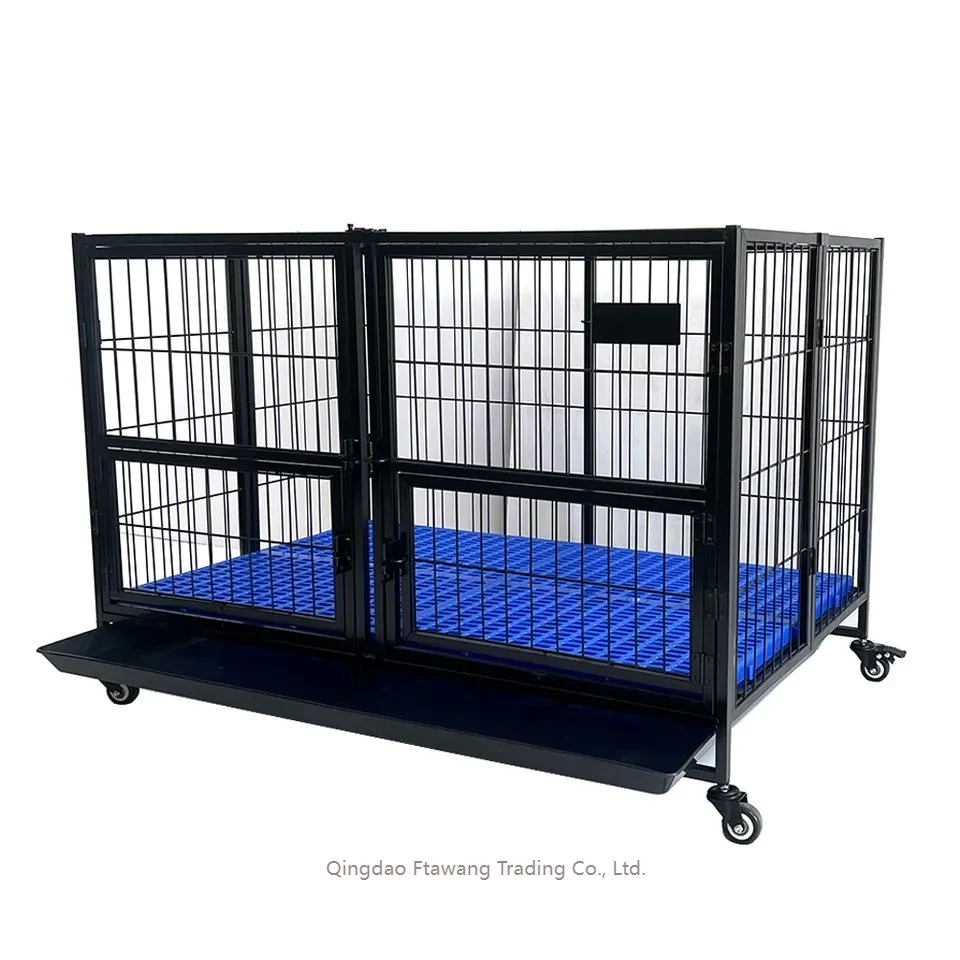 Large Size Luxury Airline Approved Upgraded Wheels Stainless Steel Dog Cages