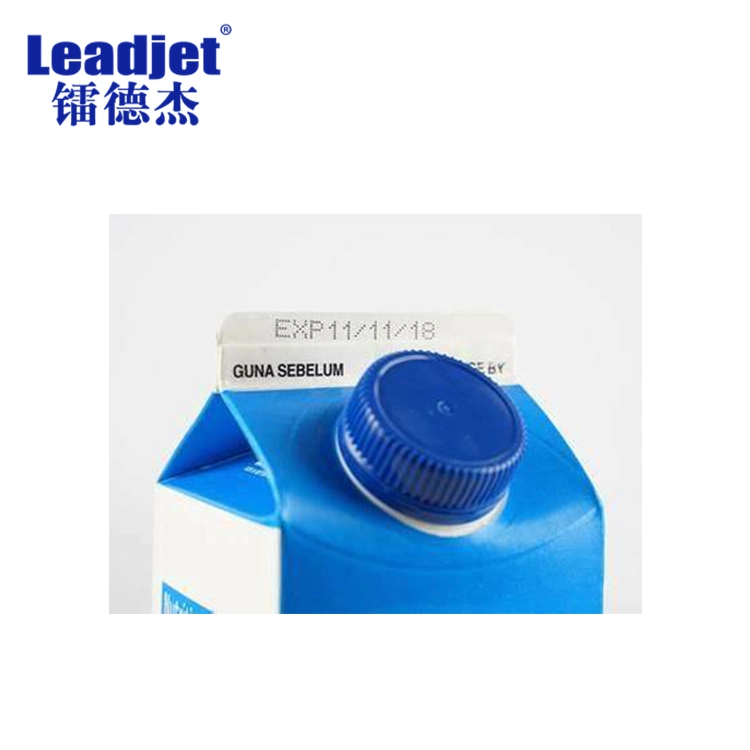 Leadjet V680 Label Cij Inkjet Printing Machine Pet Bottles Jar Expiry Date Coding Printer Daily Industrial Coder Support Spanish