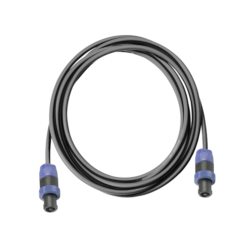 Núcleo eléctrica de 2 de PVC blindado el cable de altavoz de sonido Cable de control flexibles macho a macho Speakon