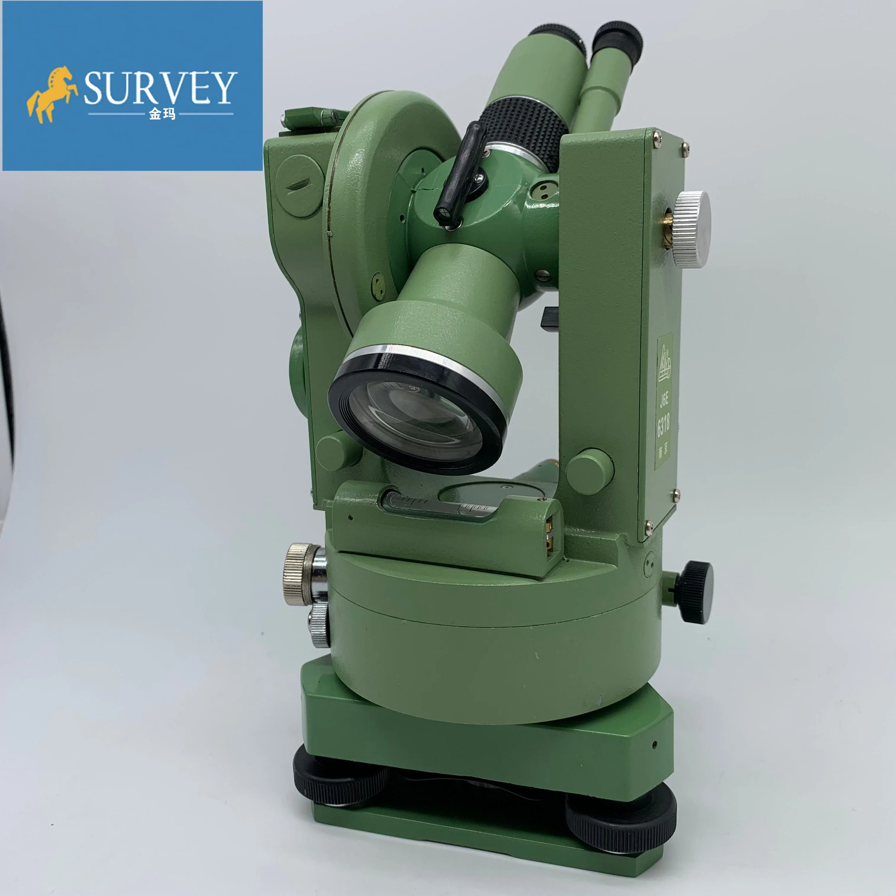 China Made 6" Theodolite J6e/DJ6-E 400 Gon or 360 Degree Optical Mechanical Theodolite