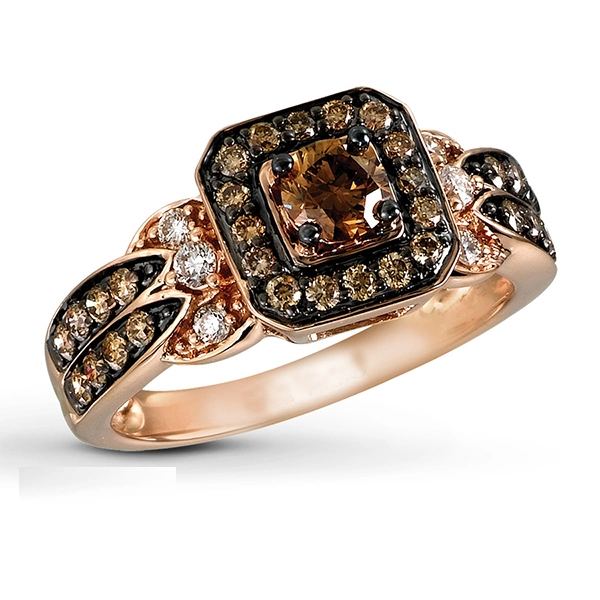 Gold and Black Rhodium Plated 925 Silver Rings Jewelry