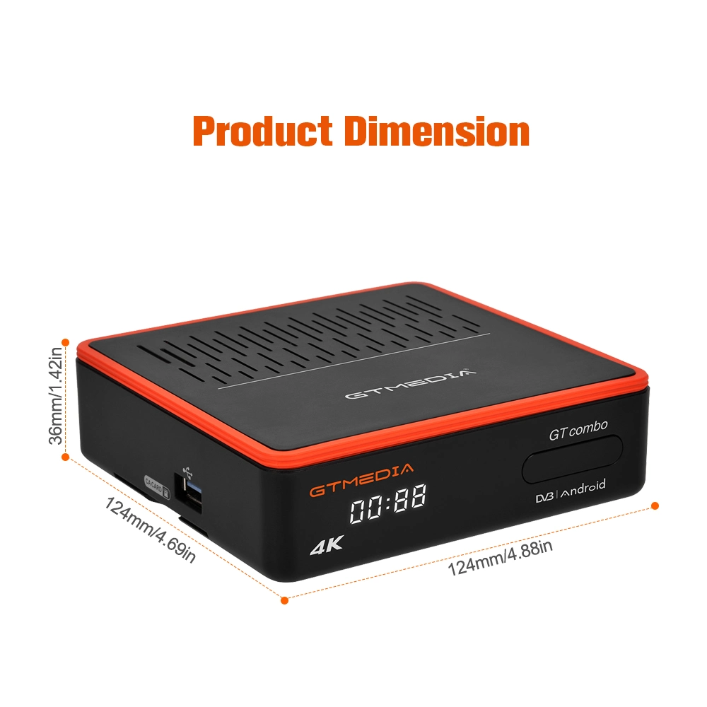 Gtmedia Gt Combo Factory Price Wholesale/Supplier Smart TV Multimedia Video Set Top Box 4K Android TV Box