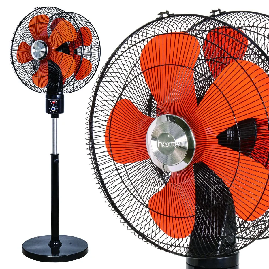 239 Degree Oscillating Double Heads Pedestal Stand Fan