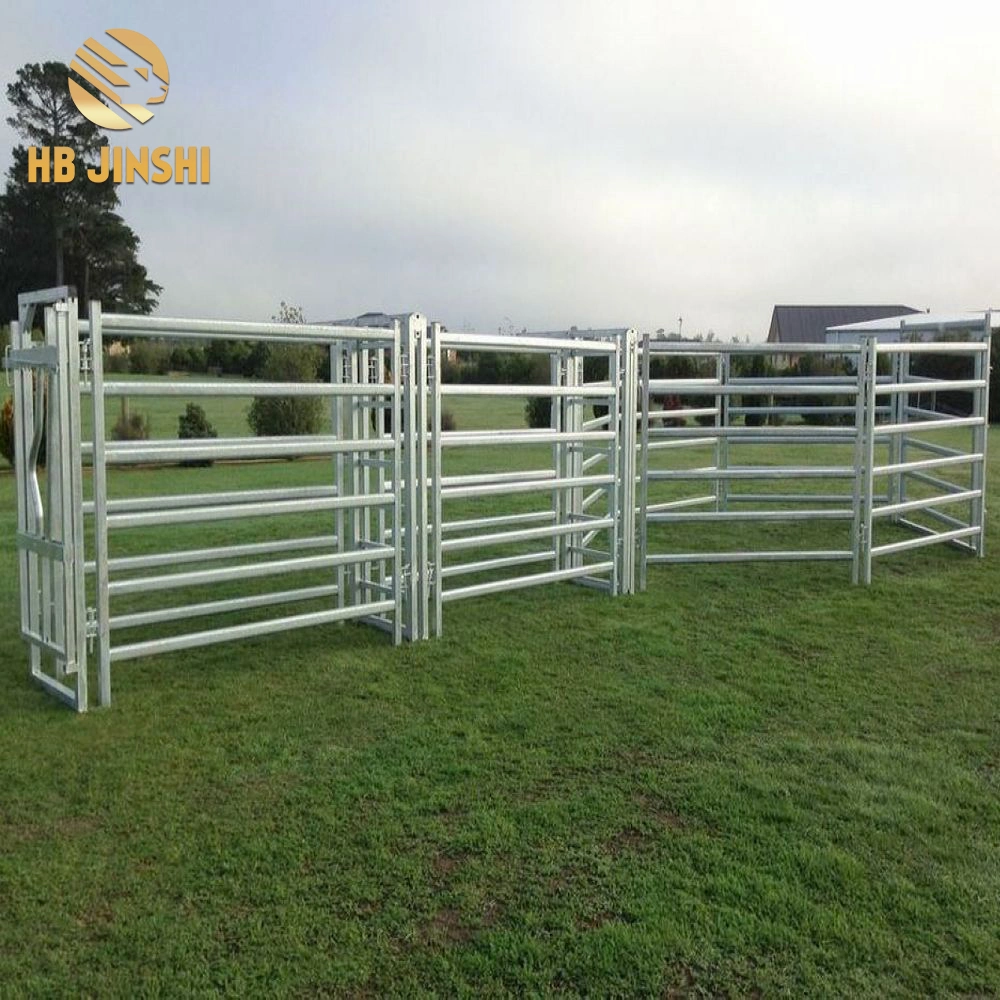 Low Price Powder Coated Galvanized Cattle Livestock Horse Corral Panels Farm Gate