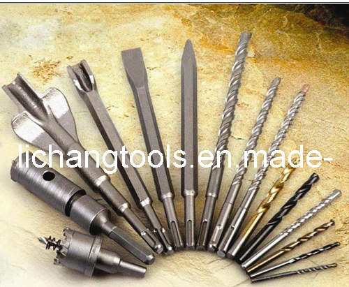 Brocas de taladro que se ajustan a la máquina de taladro de martillo rotativo utilizada para perforar concreto