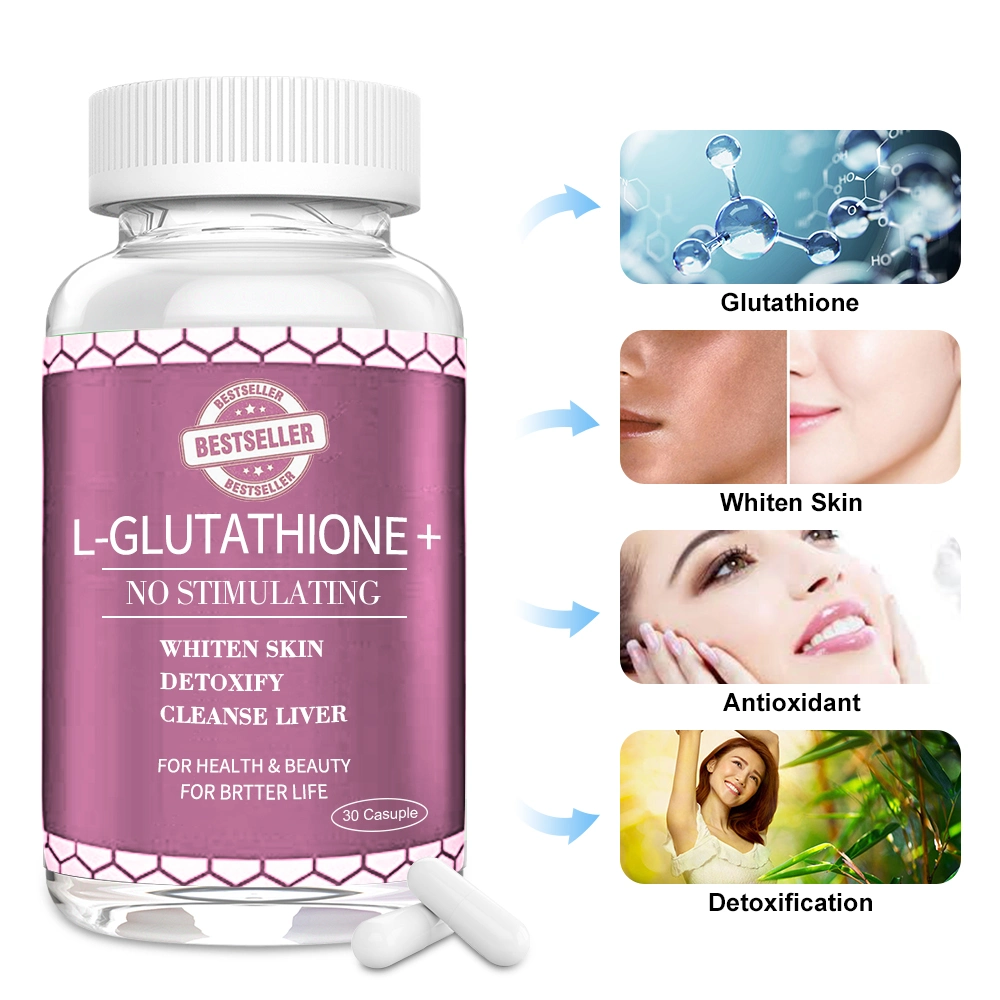 Blanchissant la peau des pilules de collagène naturel L-glutathion Softgel Capsule