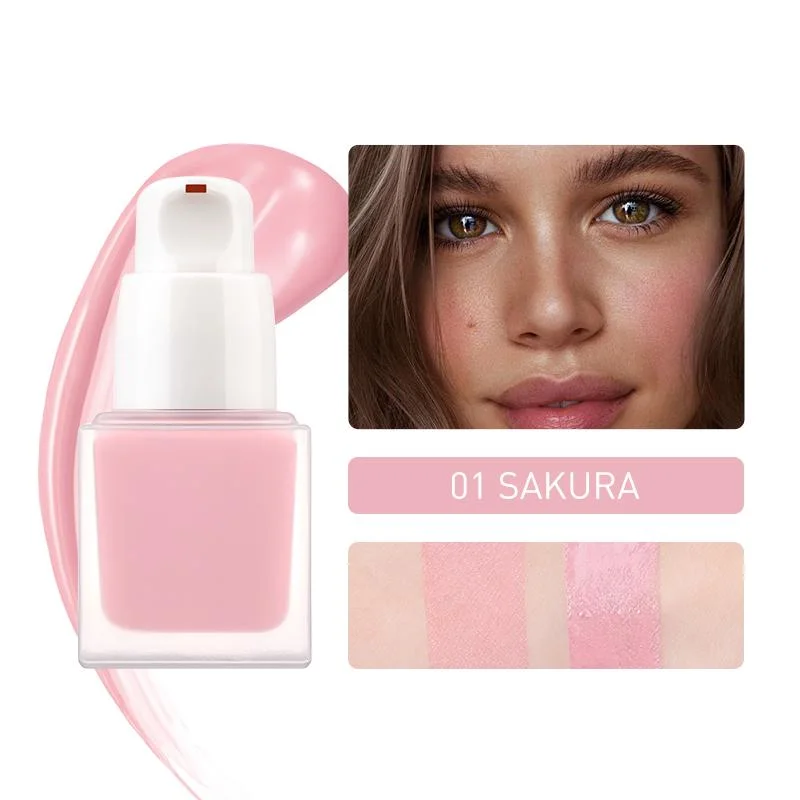 El matiz cosméticos personalizados Blush colorete líquido de larga duración