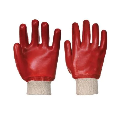 Safetree CE En 388 Certified PVC Single Dipped Glove Work Industrial Safety Gloves Protective Work Gloves