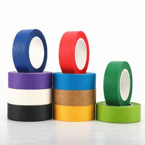 14 Days UV Resist Wall Sharp Line Blue Crepe Paper Painters Masking Tape for Wood Painting 120mic