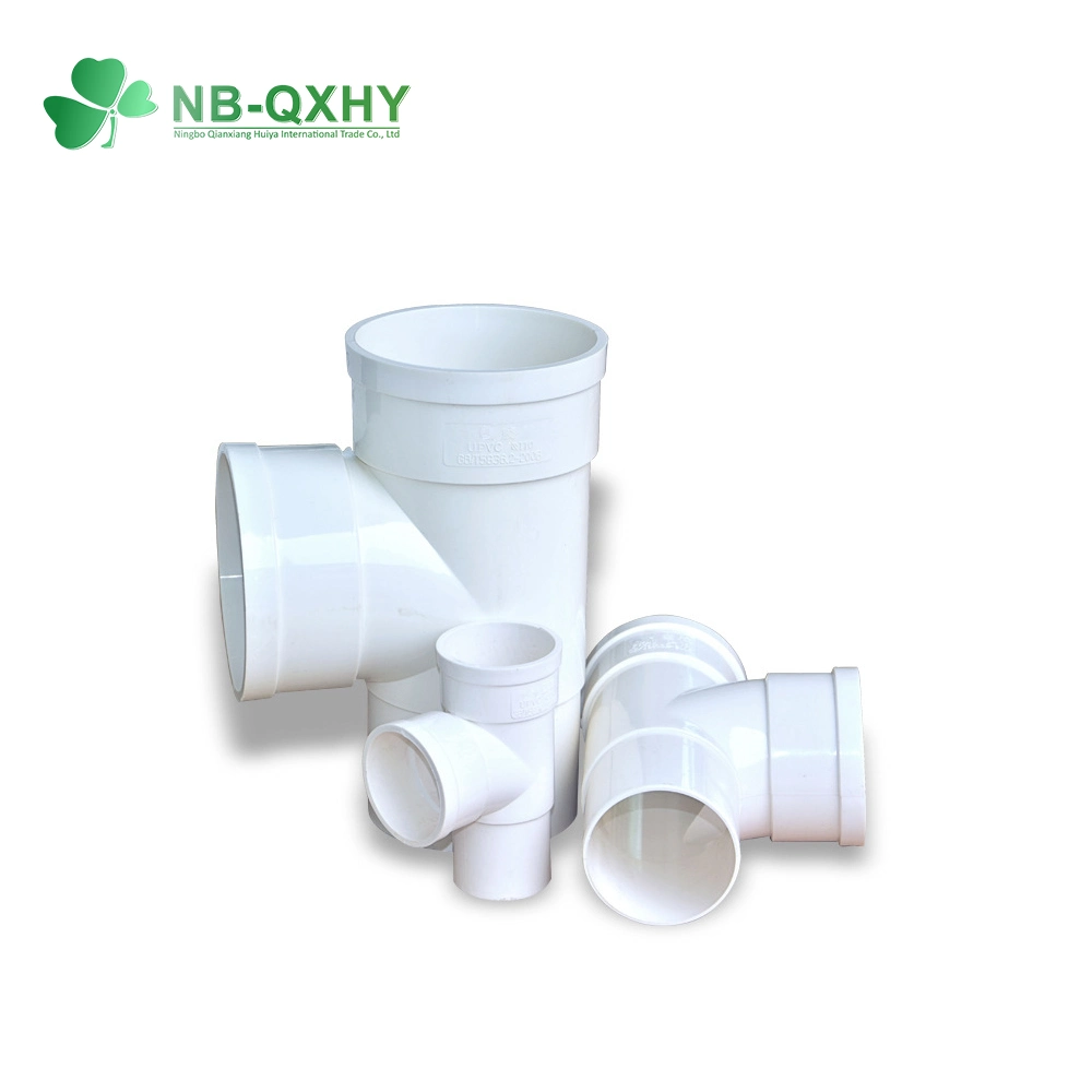 Bulk White UPVC/PVC GB Standard Drain Water Pipe Fittings