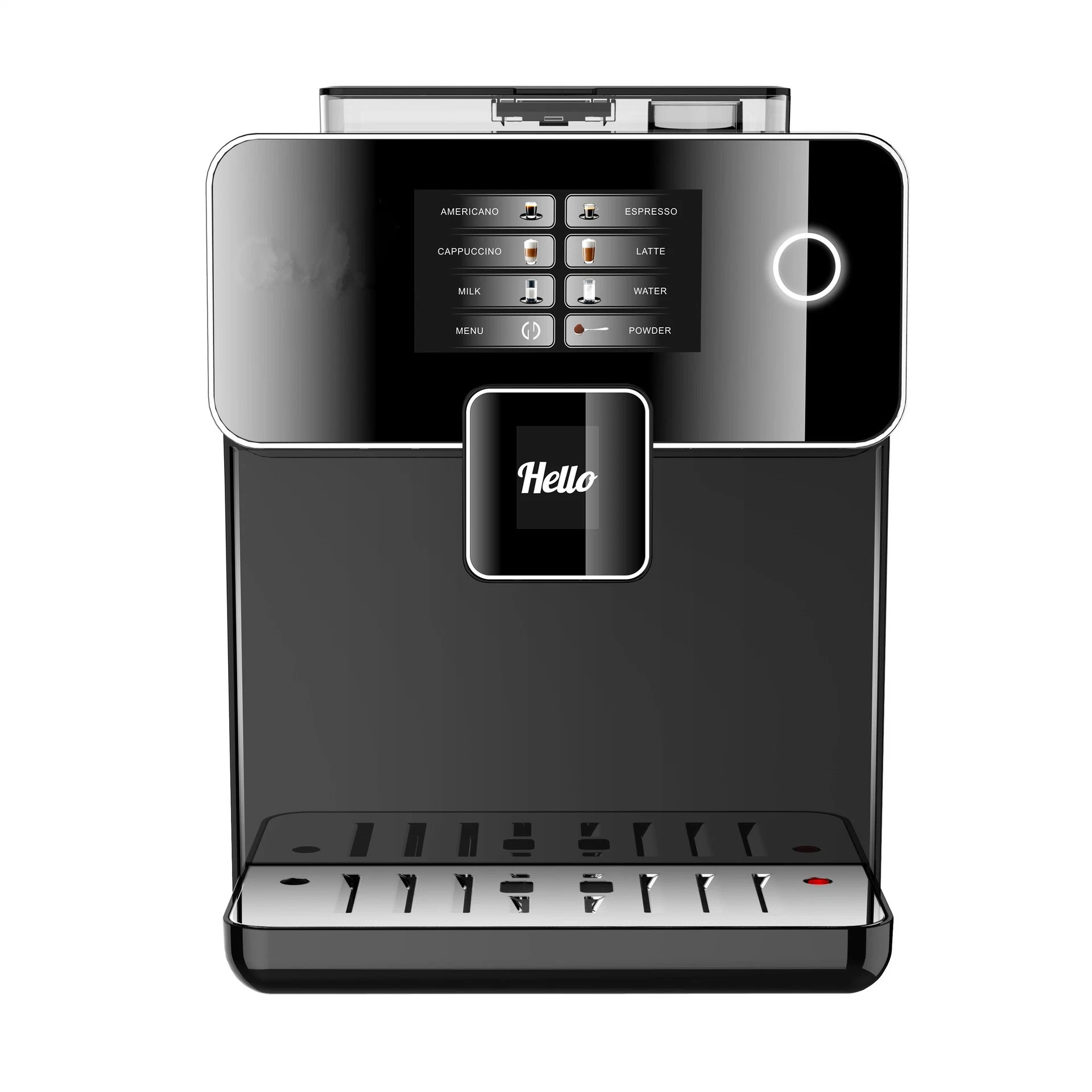 Commercial Fully Automatic Coffee Machine Professional Coffee Maker for Cappuccino/ Latte/ Americano/Espresso/Hot Water/Milk Foam