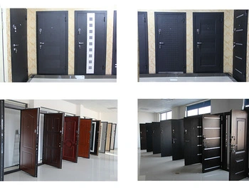 Original Factory Single Double Entry Front Steel Wood MDF Wooden Armored Door