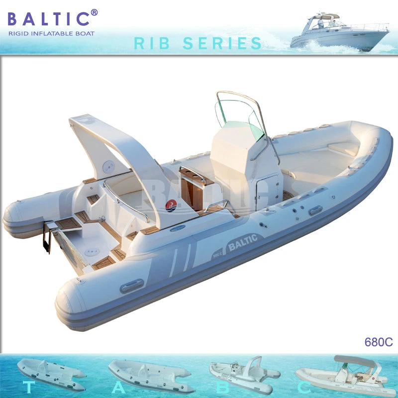 Baltic Rib 680 C قوارب سرعة قابلة للنفخ فيبرجلاس لصيد الأسماك