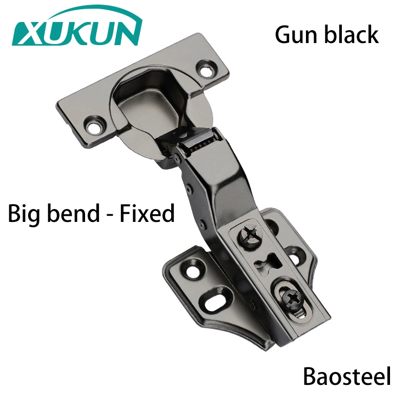 C80-2 Concealed Frameless Cabinet Door Hinges Hydraulic for Wardrobe Cabinet Doors Buffer Three-Dimensional Adjustable Installation